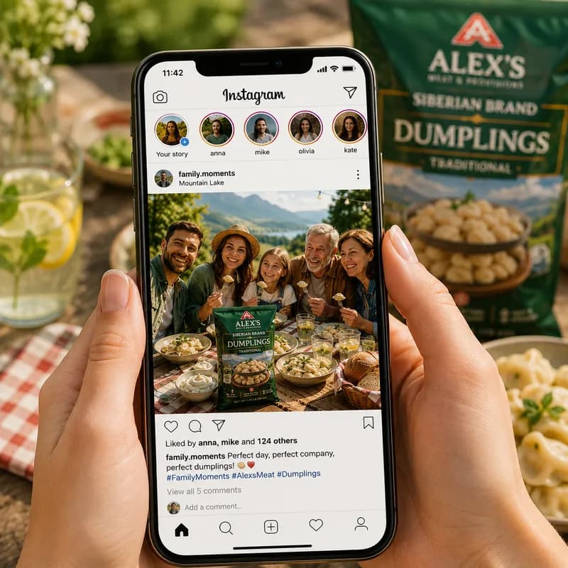 Posting your dumpling moment on Instagram